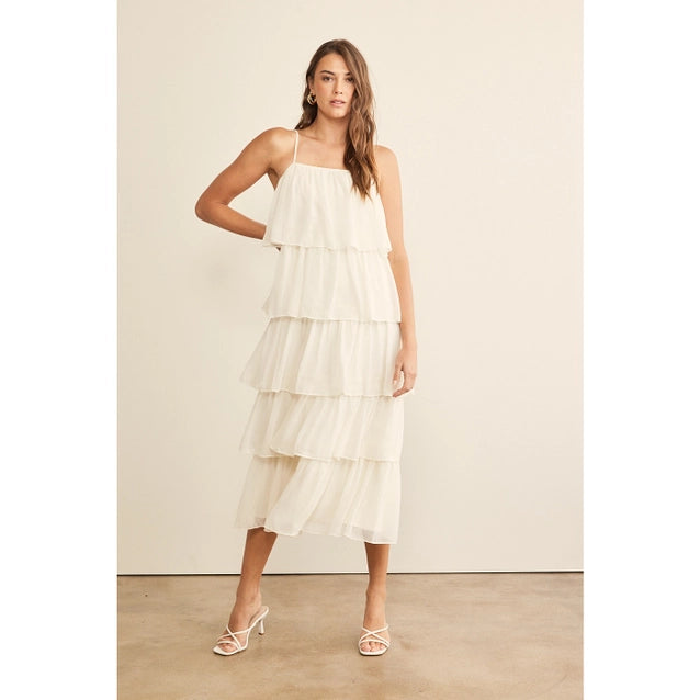 crest midi dress Sea Crest Tiered Midi Dress