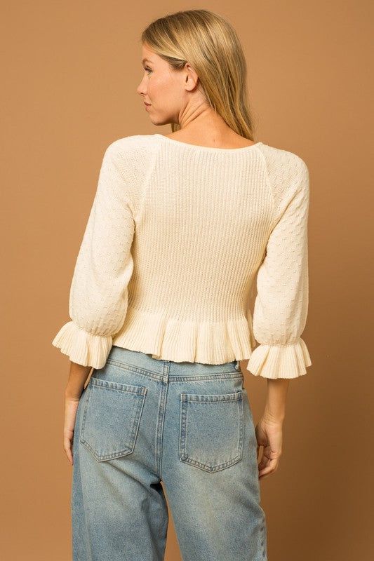 Delilah Detailed Sweater Top