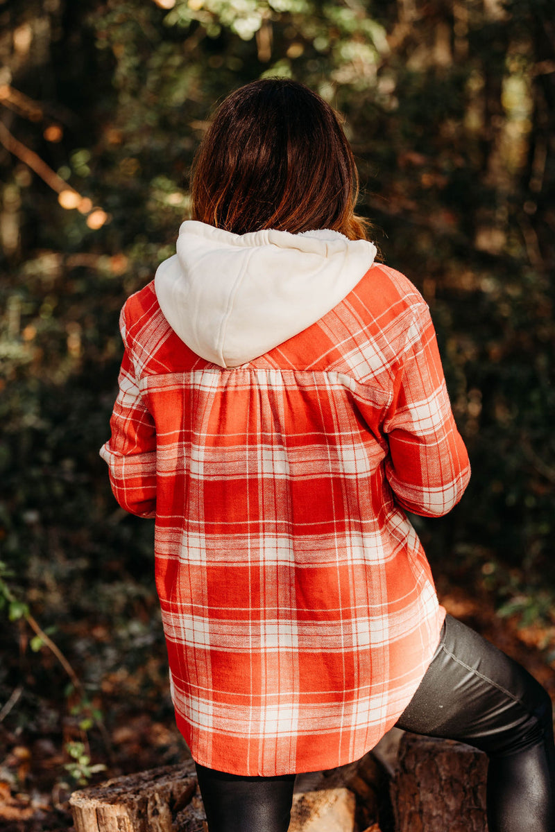 Peppermint Hooded Flannel
