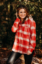 Peppermint Hooded Flannel