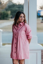 Pink Lakes Denim Dress