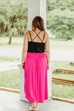Pink Tropics Midi Skirt