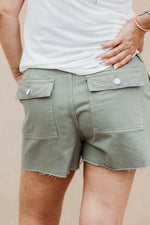 Olive Utility Shorts