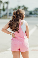 Pink Beach Washed Overalls