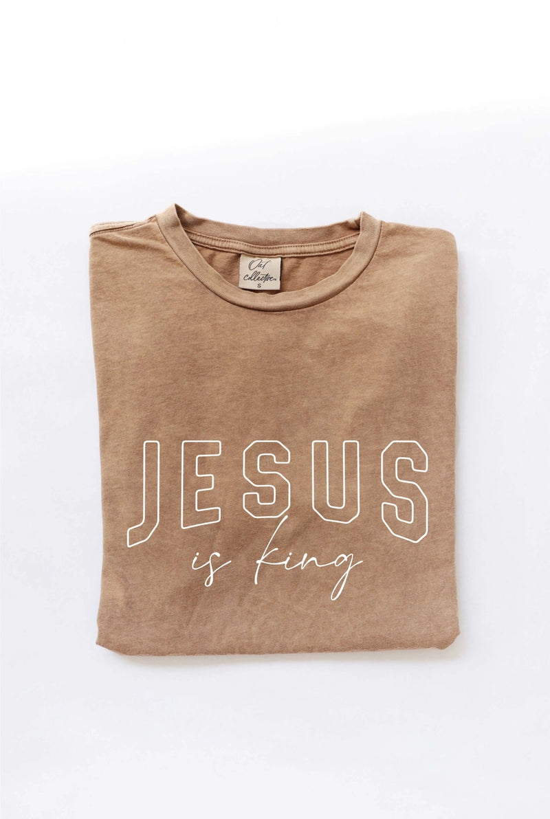Jesus is King Washed Tee