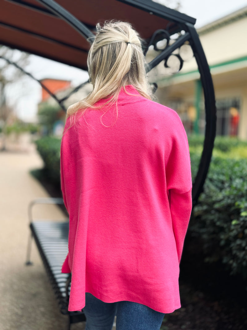 Ultra Pink Dolman Sweater