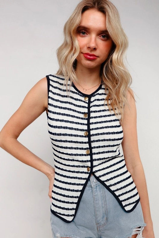 Barlow Striped Vest