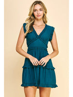 Nightfall Ruffle Mini Dress