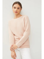 Blushing Pink Ribbed Sweater