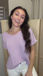 Fresh Lilac Sweater Top