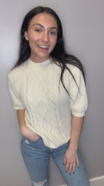 Catherine Ivory Sweater Top