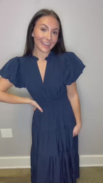 In the Moment Navy Dress