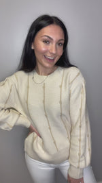 Sophia Stripe Textured Sweater