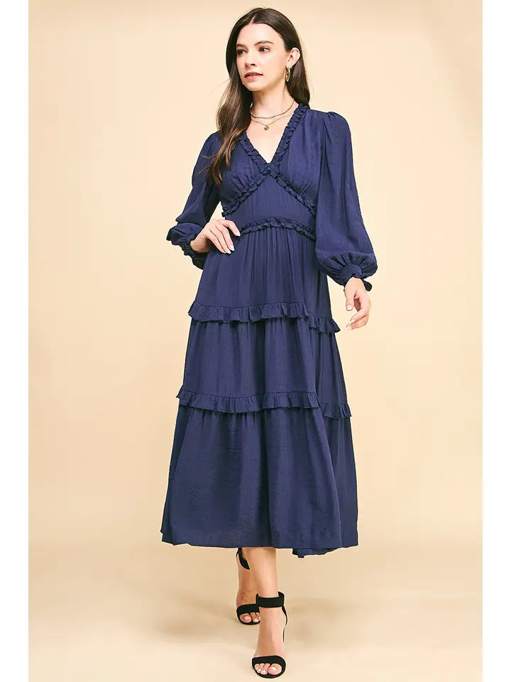 Tiered Midi Dress