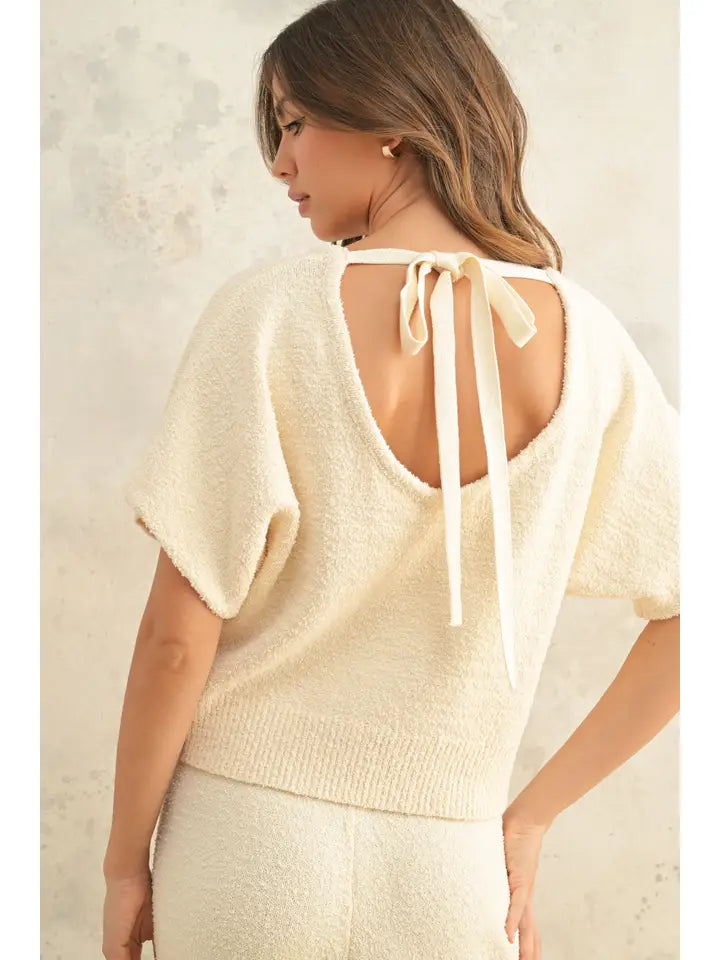 Tie-Back Knit Top