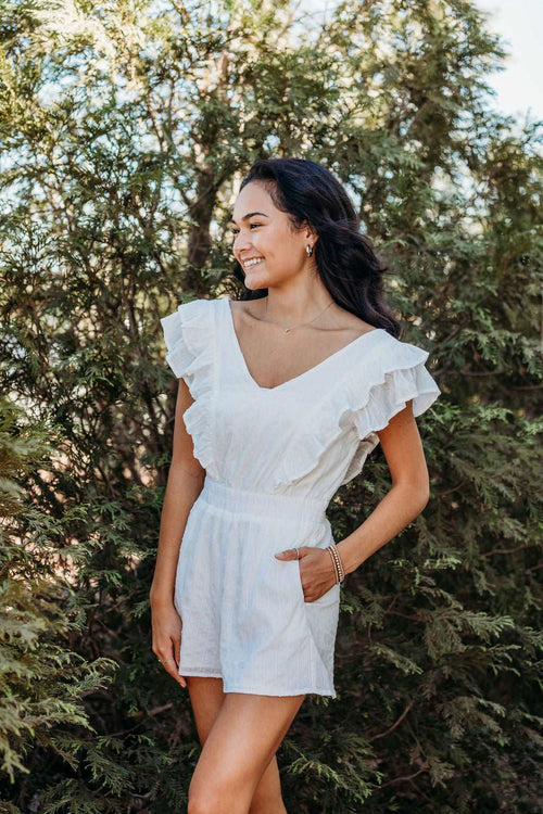 Fresh Start Eyelet Romper