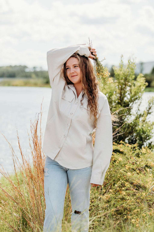 Anytime Textured Shacket