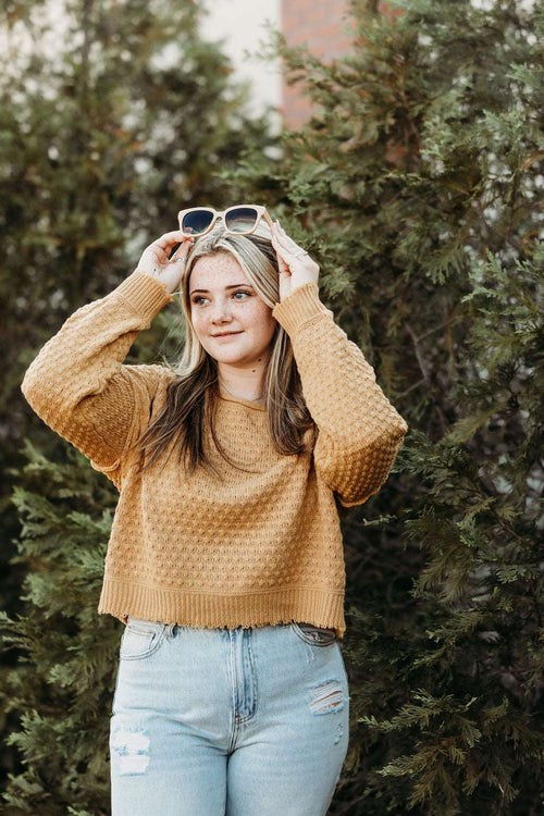 Easy to Please Textured Sweater