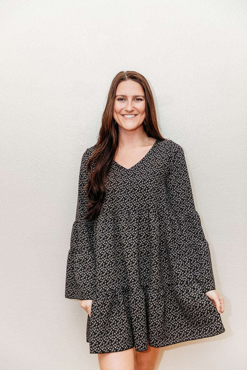 Babydoll Bell Sleeve Dress