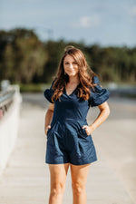 True Blue Navy Romper