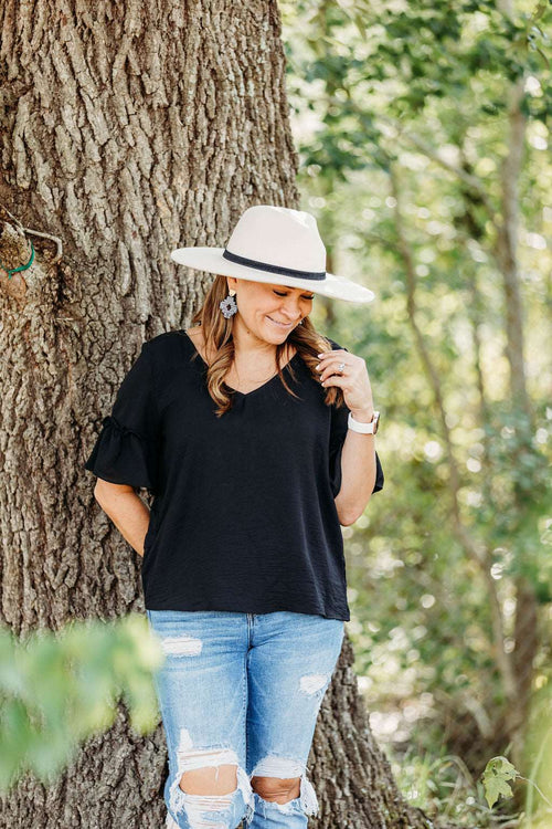 Casually Cute Ruffle Top