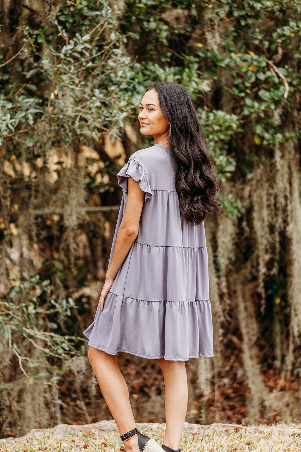 Lovely Lilac Tiered Dress Lovely Lilac Tiered Dress