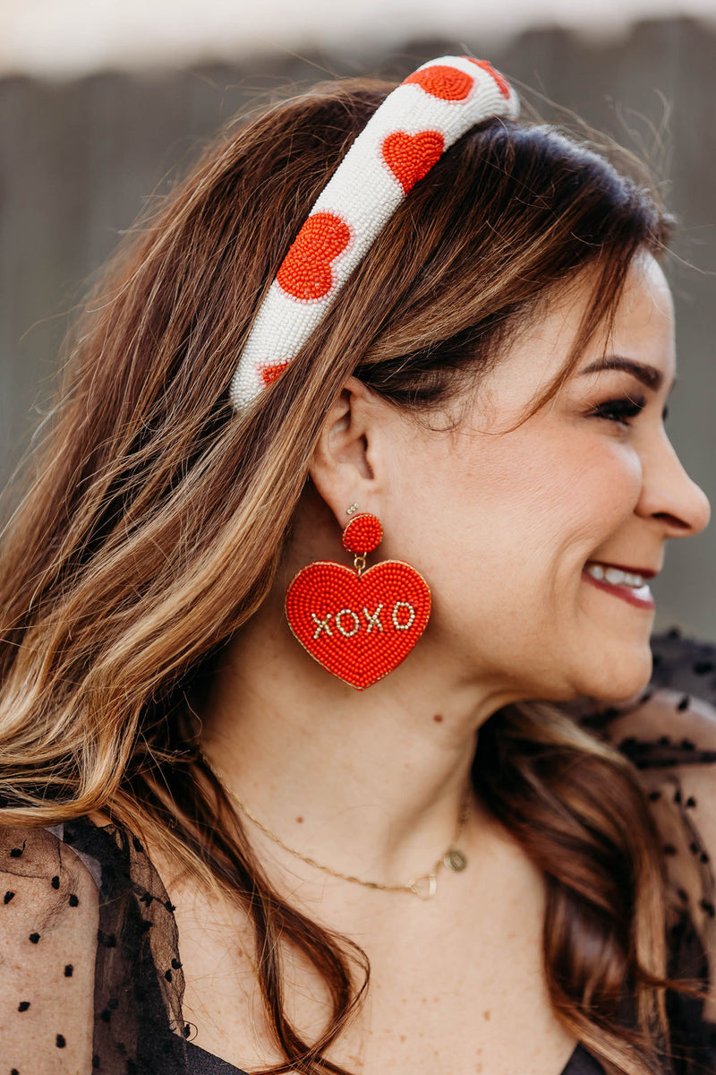 XOXO Heart Earrings