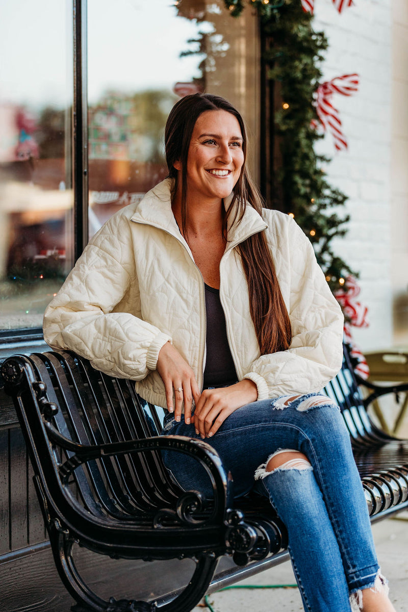 Christmas Heart Puff Jacket