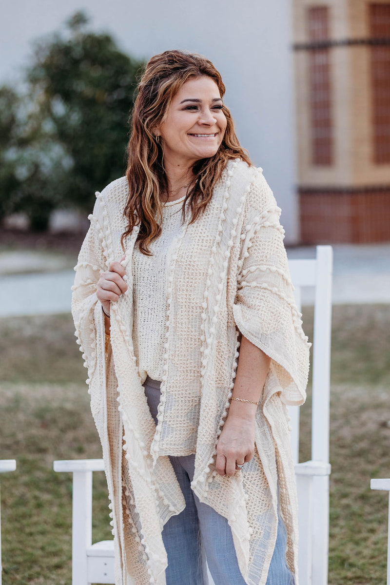 Boho Ivory Kimono