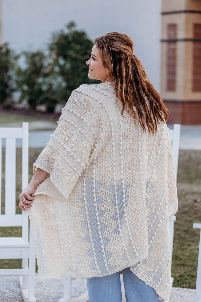 Boho Ivory Kimono