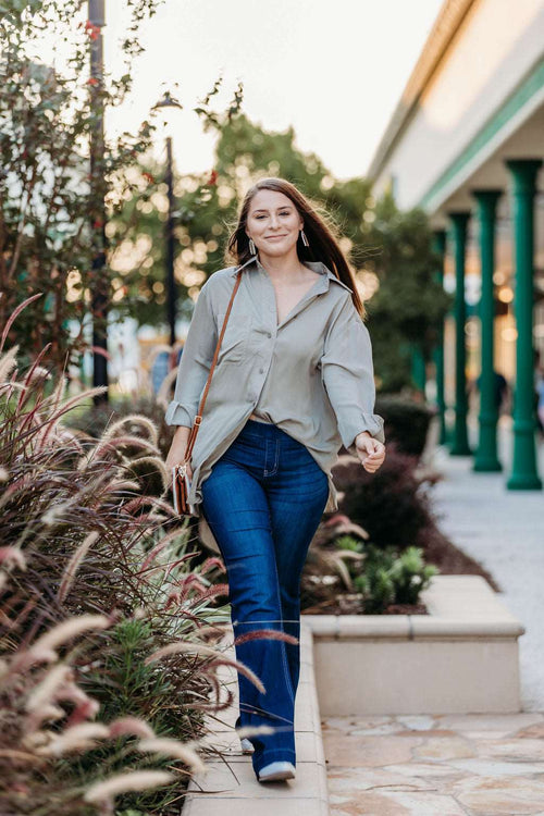 Gentry Sage Button Up