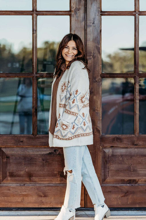 Coziest Aztec Cardigan