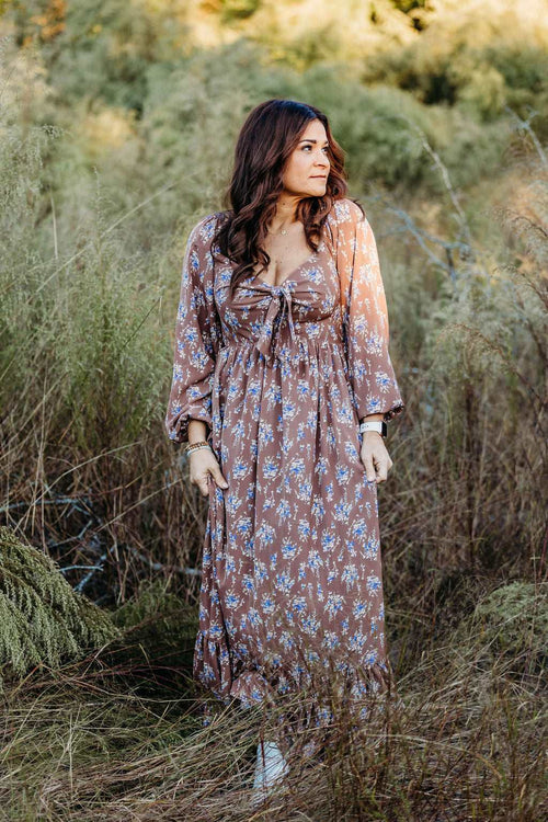 Autumn Allure Maxi Dress