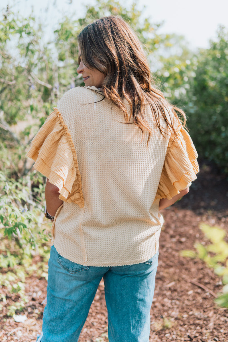 Sun and Sand Ruffle Top